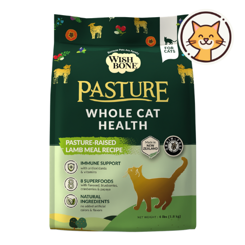 Wishbone Pasture for Cats - New Zealand Lamb 1.8kg, 4.5kg