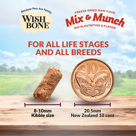 Wishbone Mix & Munch Freeze-Dried Raw Topper Beef & Venison for Cats 350g