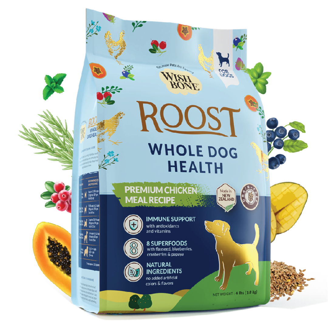 Wishbone Roost for Dogs - New Zealand Chicken 1.8kg, 9kg