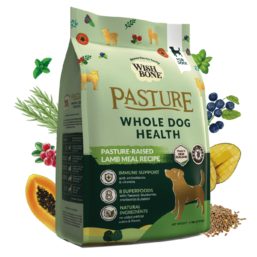 Wishbone Pasture for Dogs - New Zealand Lamb 1.8kg, 9kg