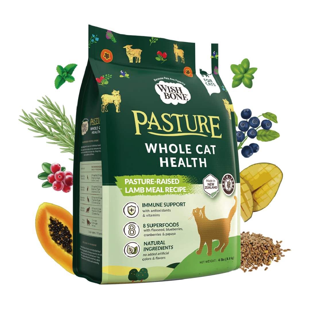 Wishbone Pasture for Cats - New Zealand Lamb 1.8kg, 4.5kg