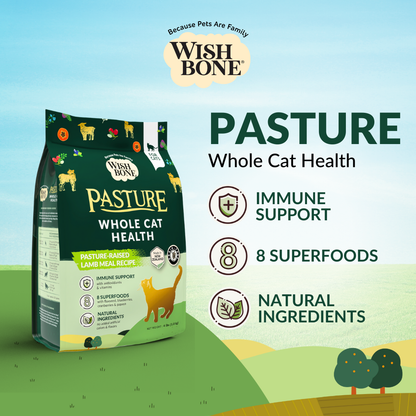 Wishbone Pasture for Cats - New Zealand Lamb - 1.8kg, 4.5kg