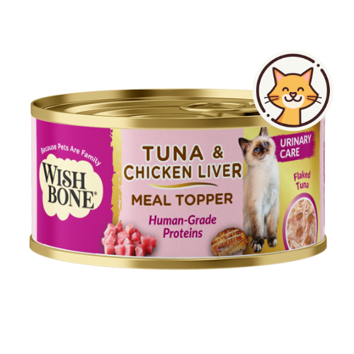 Wishbone Tuna & Chicken Liver - Cat Urinary Care Topper in Cans - 85g