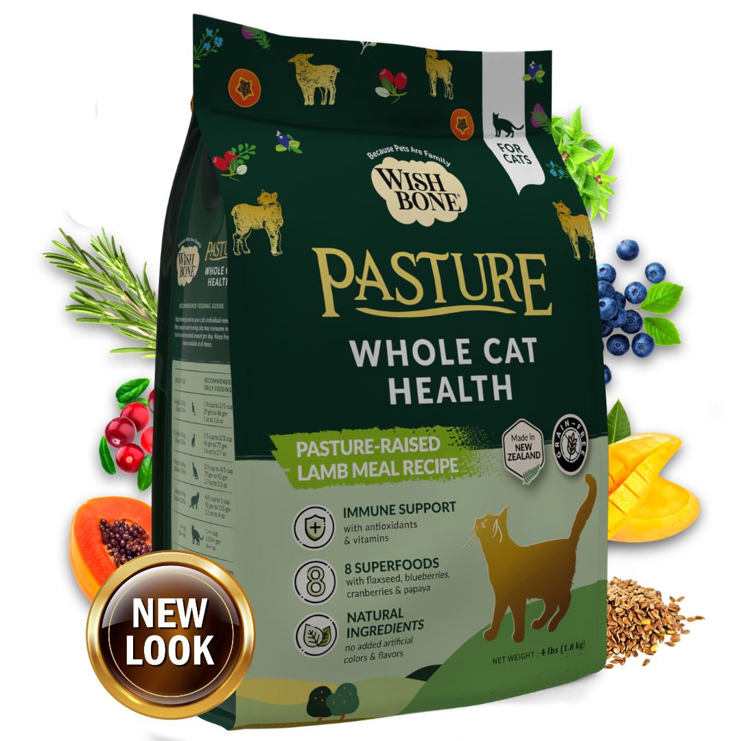 Wishbone Pasture for Cats - New Zealand Lamb - 1.8kg, 4.5kg