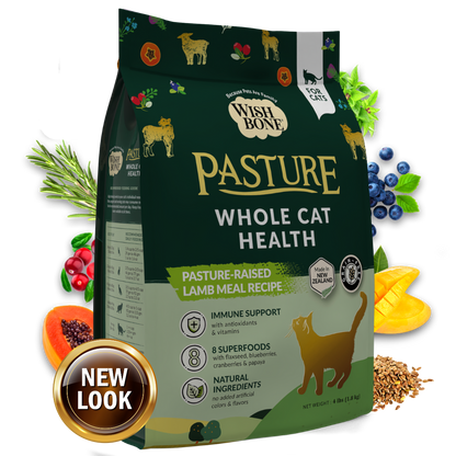 Wishbone Pasture for Cats - New Zealand Lamb - 1.8kg, 4.5kg