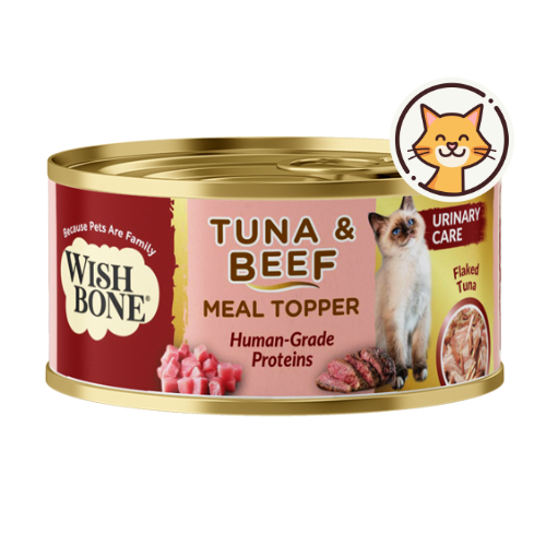 Wishbone Tuna & Beef - Cat Urinary Care Topper in Cans - 85g