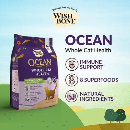 Wishbone Ocean for Cats - New Zealand King Salmon 1.8kg, 4.5kg