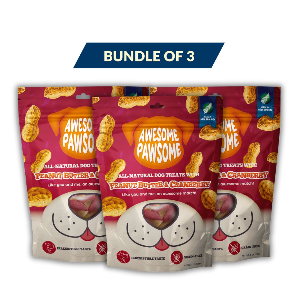 [Bundle Item] Awesome Pawsome Peanut Butter and Cranberry Bundle of 3