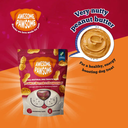 Awesome Pawsome Peanut Butter and Cranberry 85g