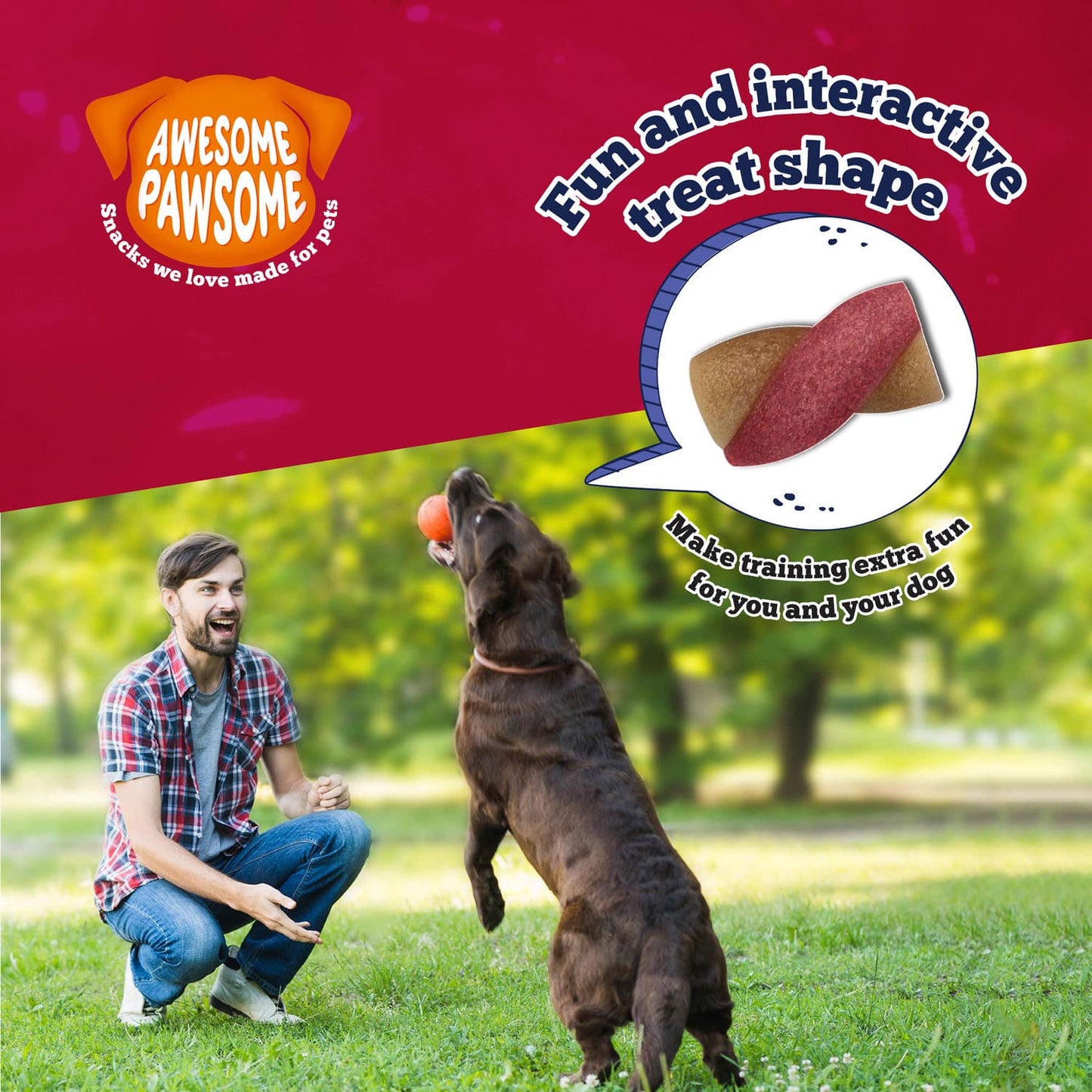 Awesome Pawsome Peanut Butter and Cranberry 85g