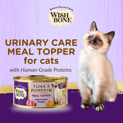 [Cat Ultimate Feed Bundle] Wishbone Dry Cat Food 1.8kg + Urinary Cat Topper in Cans 12 x 85g