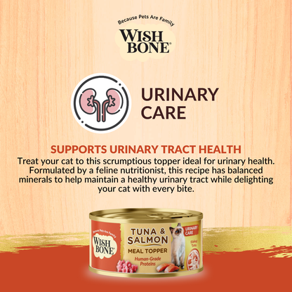 Wishbone Tuna & Salmon - Cat Urinary Care Topper in Cans - 85g