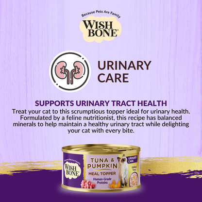 [Cat Ultimate Feed Bundle] Wishbone Dry Cat Food 1.8kg + Urinary Cat Topper in Cans 12 x 85g