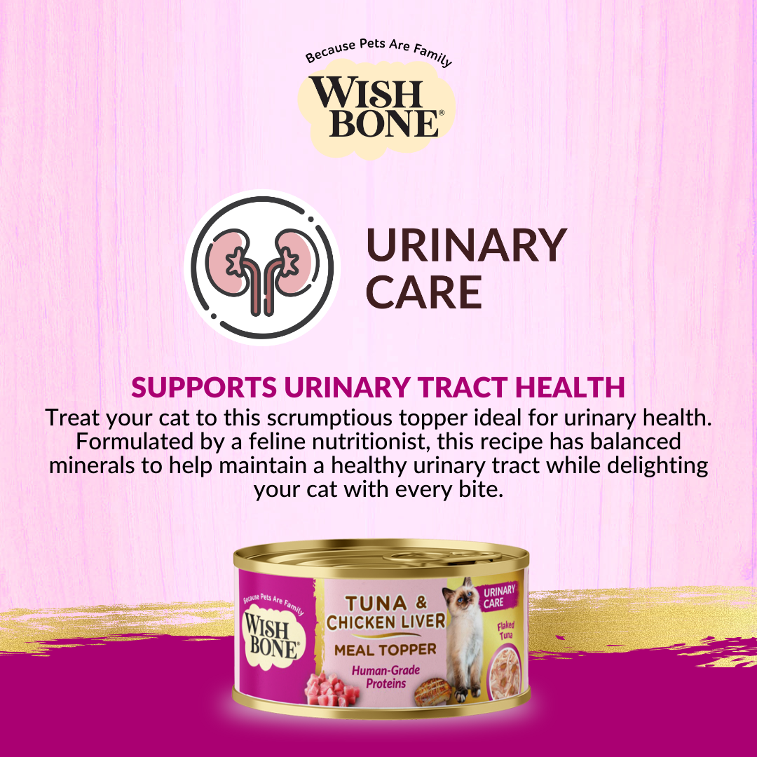 Wishbone Tuna & Chicken Liver - Cat Urinary Care Topper in Cans - 85g