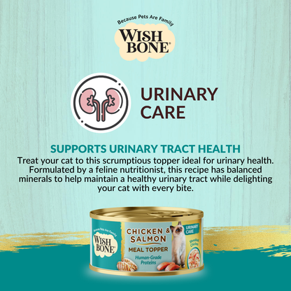 Wishbone Chicken & Salmon - Cat Urinary Care Topper in Cans - 85g