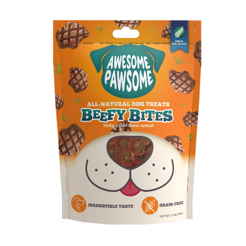 Awesome Pawsome All Natural Dog Treats Beefy Bites