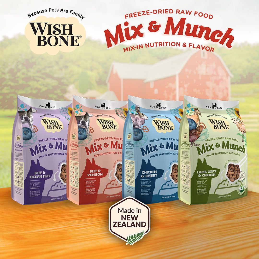 Wishbone Beef & Venison Freeze-Dried Raw Topper for Dogs - 350g