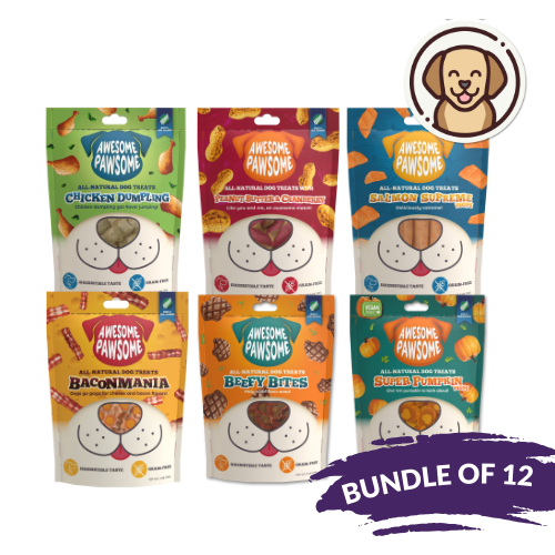 [Dog Treat Bundle of 12] Awesome Pawsome All Natural Dog Treats 85g