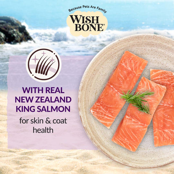 Wishbone Ocean New Zealand King Salmon, Gluten Free, Grain Free Dry Dog Food for Overall Pet Health