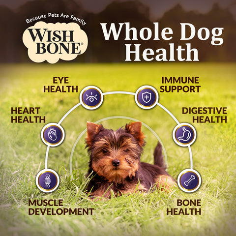 Wishbone Dog Dry Food for Overall Pet Health Bundle of 4 (All Flavours 1.8kg / $1.85 per cup)