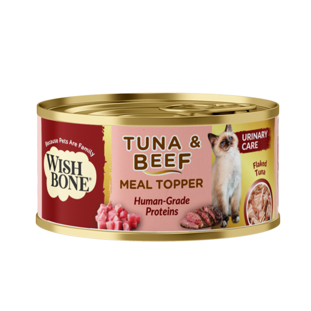 Wishbone Tuna & Beef - Cat Urinary Care Topper in Cans - 85g