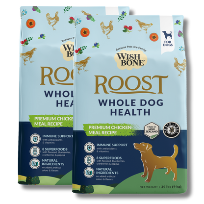 Wishbone Roost for Dogs - New Zealand Chicken 1.8kg, 9kg