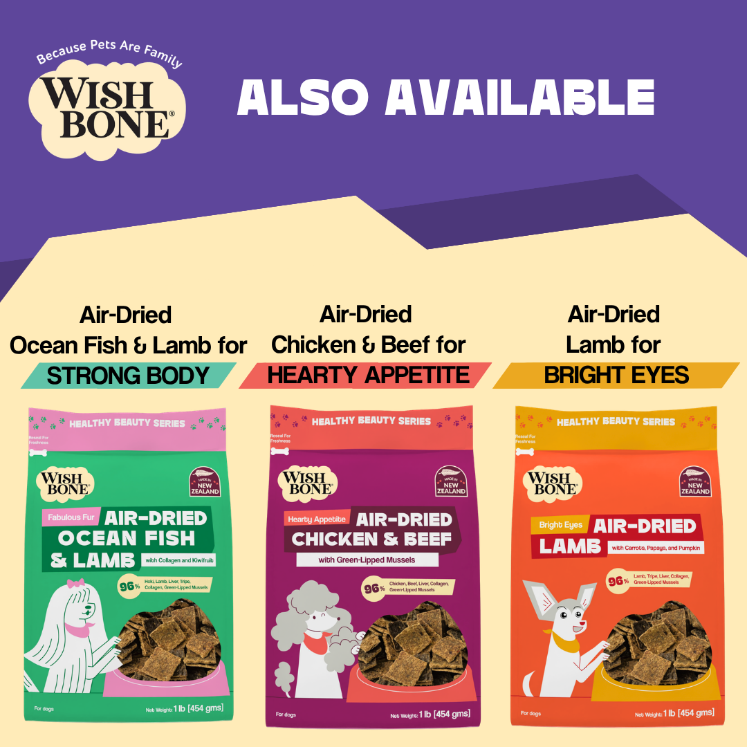 Wishbone Air-Dried Beef & Lamb Dog Food 454g