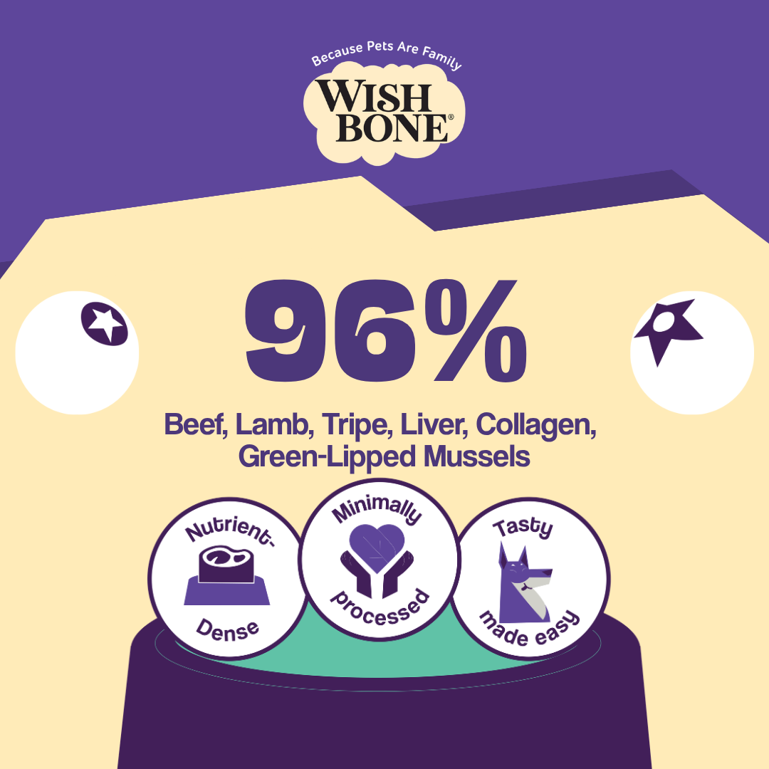 Wishbone Air-Dried Beef & Lamb Dog Food 454g