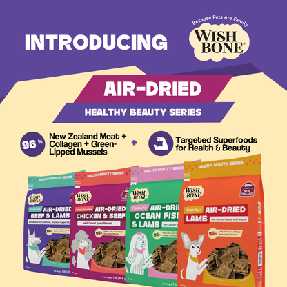 Wishbone Air-Dried Beef & Lamb Dog Food 454g