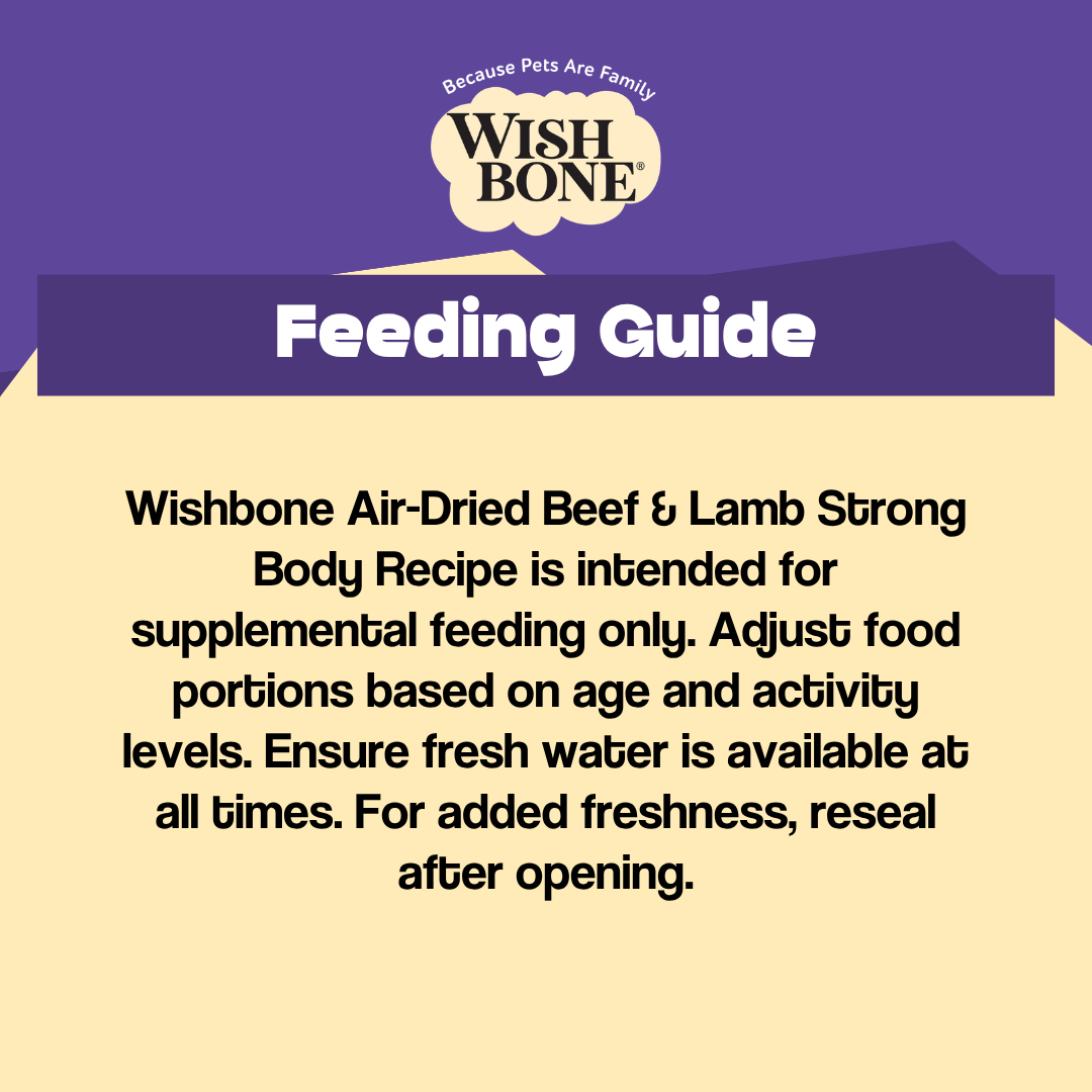 Wishbone Air-Dried Beef & Lamb Dog Food 454g