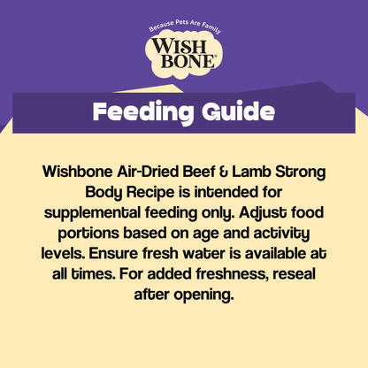Wishbone Air-Dried Beef & Lamb Dog Food 454g