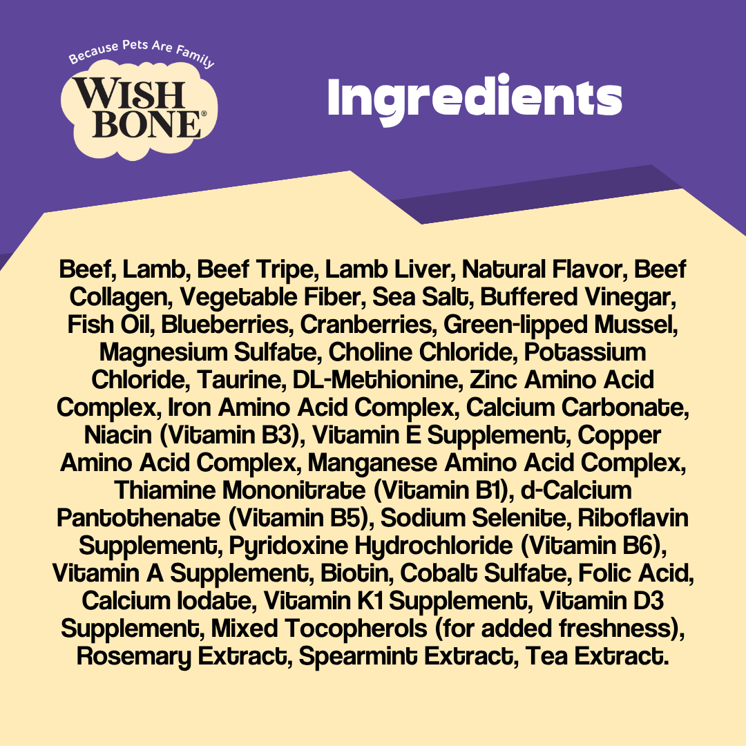Wishbone Air-Dried Beef & Lamb Dog Food 454g