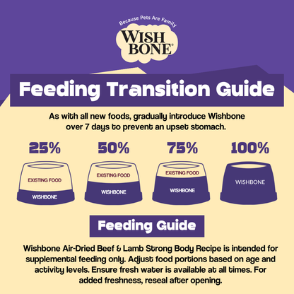 Wishbone Air-Dried Beef & Lamb Dog Food 454g