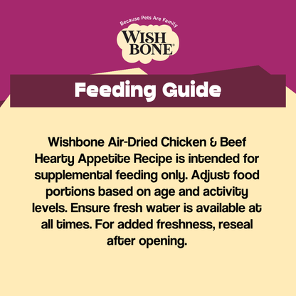Wishbone Air-Dried Chicken & Beef Dog Food 454g