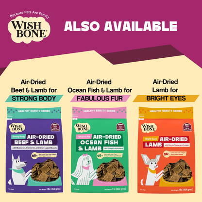 Wishbone Air-Dried Chicken & Beef Dog Food 454g