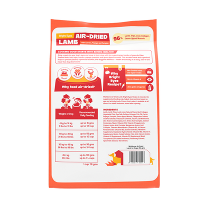 Wishbone Air-Dried Lamb Dog Food 454g