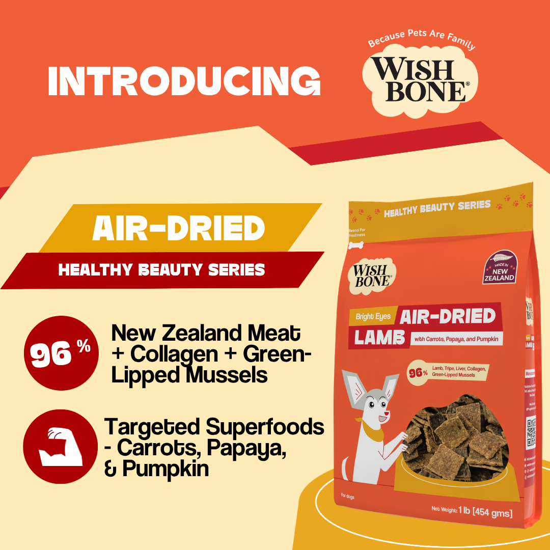 Wishbone Air-Dried Lamb Dog Food 454g