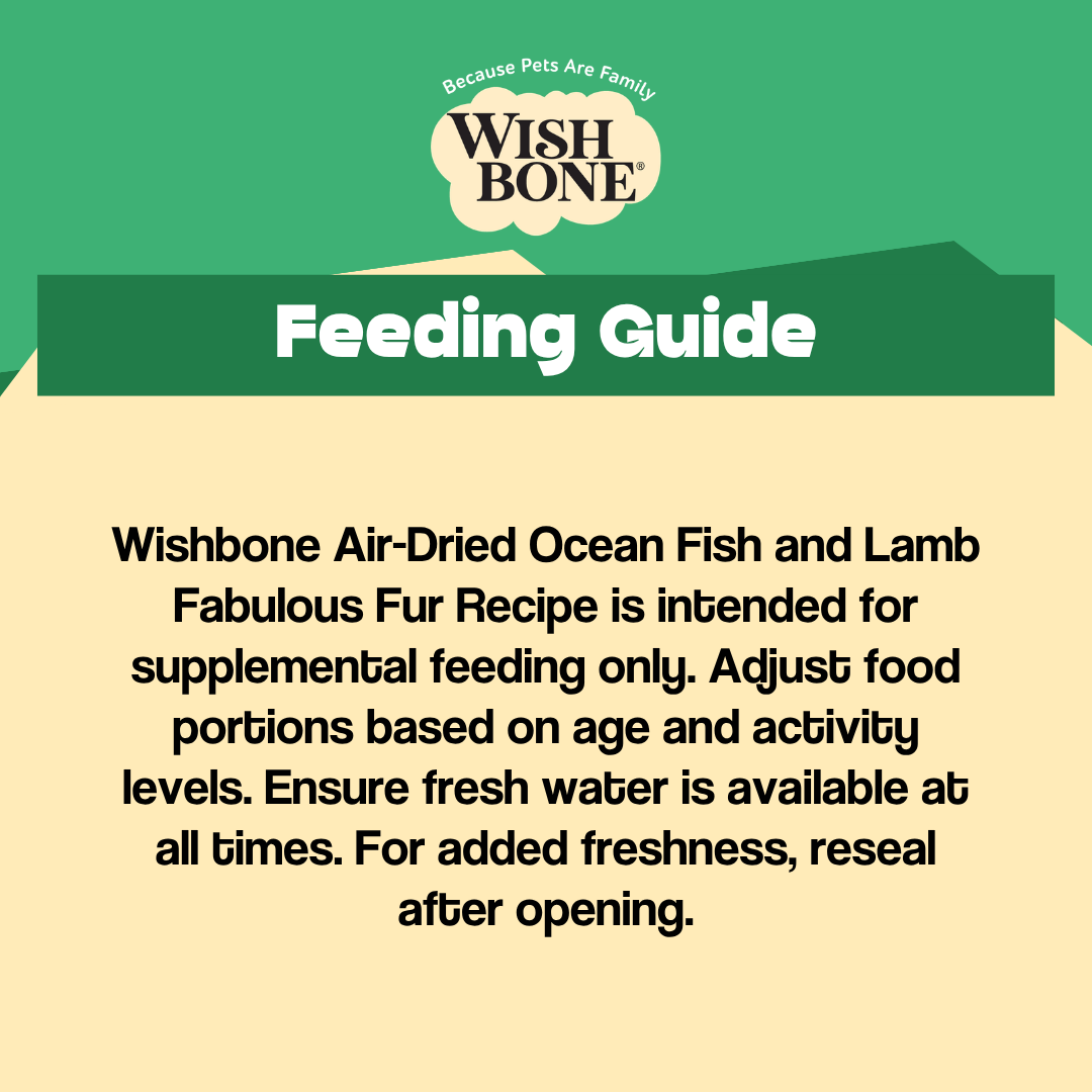 Wishbone Air-Dried Ocean Fish & Lamb Dog Food 454g