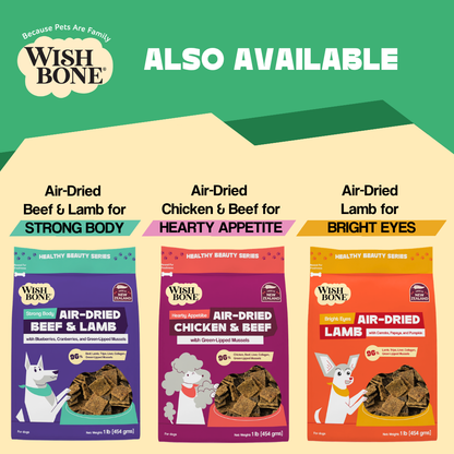 Wishbone Air-Dried Ocean Fish & Lamb Dog Food 454g
