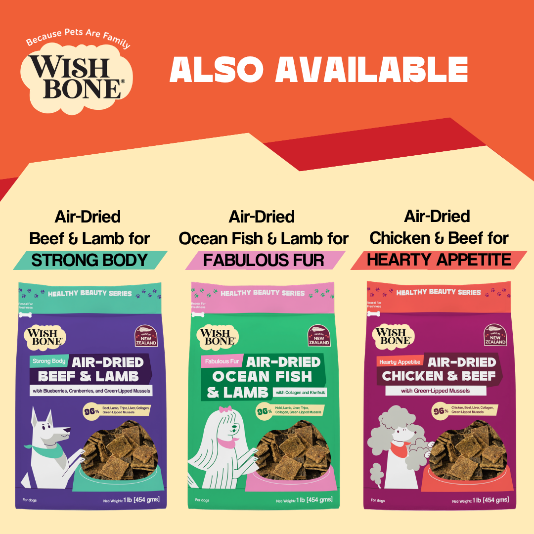 Wishbone Air-Dried Lamb Dog Food 454g