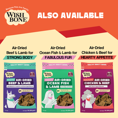 Wishbone Air-Dried Lamb Dog Food 454g