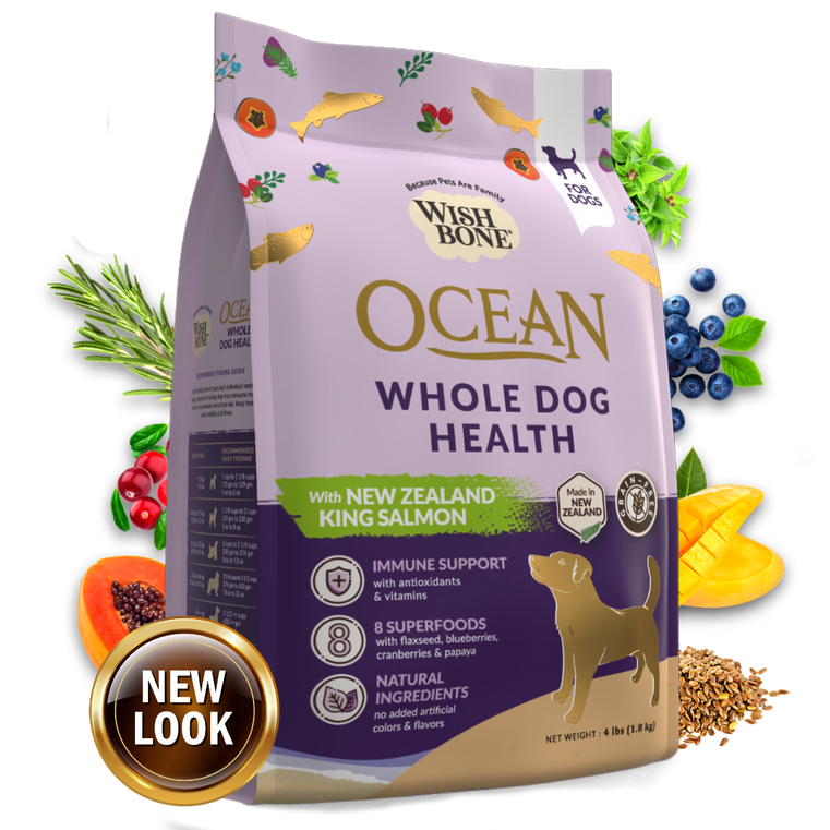 Wishbone Ocean for Dogs - New Zealand King Salmon - 1.8kg, 9kg