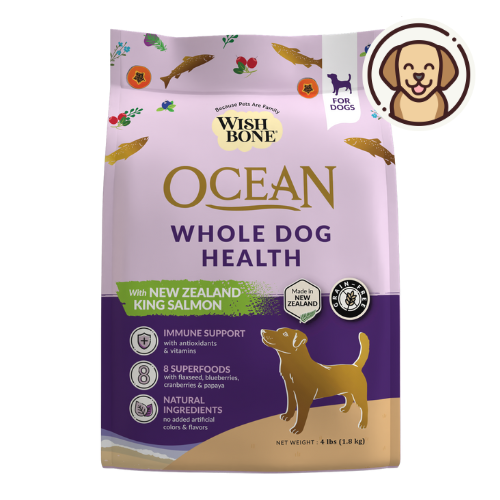 Wishbone Ocean for Dogs - New Zealand King Salmon - 1.8kg, 9kg