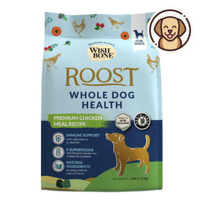 Wishbone Roost for Dogs - New Zealand Chicken 1.8kg, 9kg