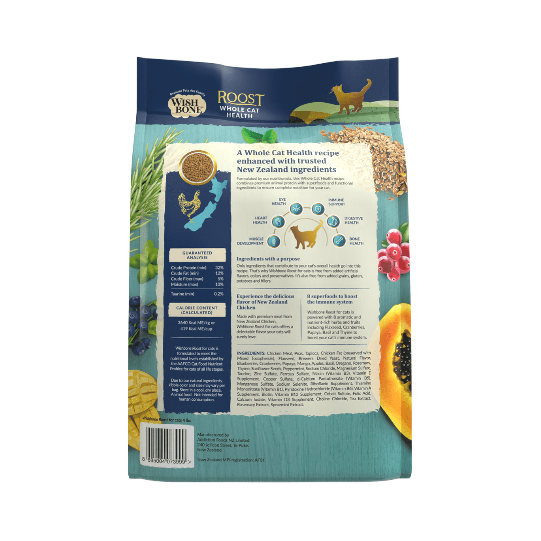 Wishbone Roost dry cat food bag