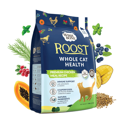 Wishbone Roost dry cat food bag