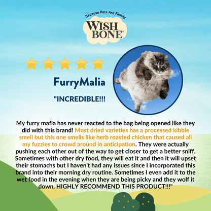 Wishbone Roost dry cat food bag