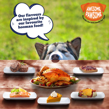 [Dog Treat Bundle of 6] Awesome Pawsome All Natural Dog Treats 85g - Wishbone Pet Foods NZ