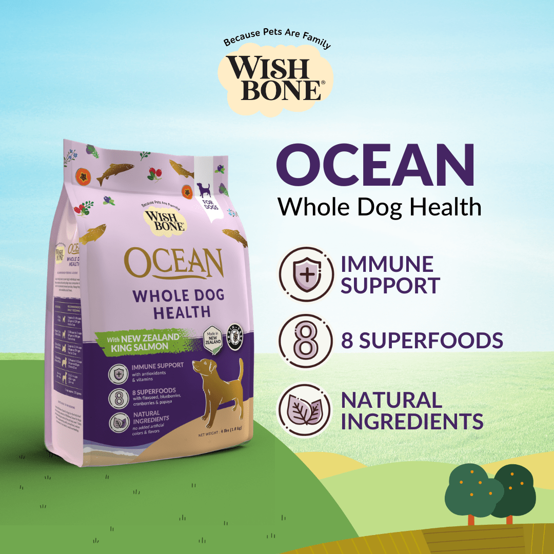 [Dog Trial Pack] Wishbone Ocean New Zealand King Salmon Dry Dog Food - Wishbone Pet Foods NZ