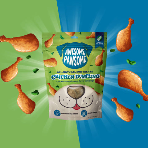 Awesome Pawsome All Natural Dog Treats Chicken Dumpling